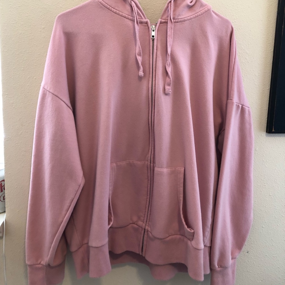 Light pink jacket.